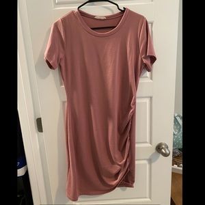 Mauve T-shirt Dress